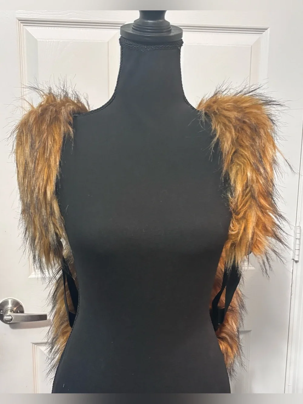 NWOT Dolls Kill / Club Exx Brown Rosy Roam Faux Fur Backpack